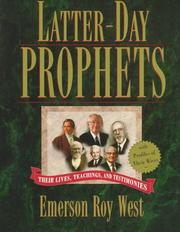 Cover of Latter Day Prophets by Emerson Roy West