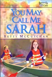 Front cover of You may call me Sarah by Betty McCutchan