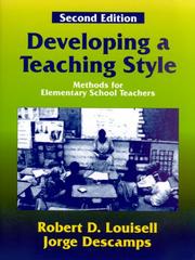 Cover of Developing a teaching style by Robert D. Louisell