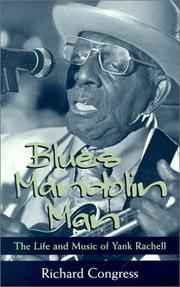 Cover of Blues Mandolin Man by Richard Congress