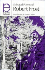 Front cover of Selected Poems of Robert Frost by Robert Frost