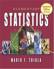 Front cover of Elementary Statistics Update (9th Edition) (Triola Series) by Mario F. Triola
