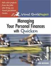 Cover of Managing your personal finances with Quicken by Tom Negrino