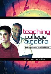 Front cover of Teaching College Algebra by Sherman N. Miller