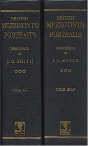 Front cover of British mezzotinto portraits by John Chaloner Smith