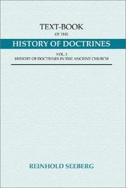 Cover of Text-Book of the History of Doctrines by Reinhold Seeberg