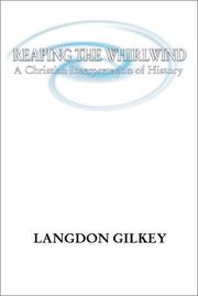 Cover of Reaping the Whirlwind by Langdon Brown Gilkey