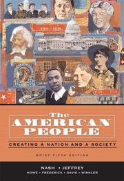 Front cover of The American people by Gary B. Nash