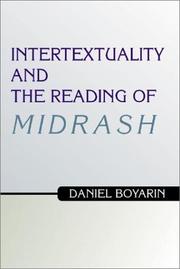 Front cover of Intertextuality and the Reading of Midrash by Daniel Boyarin