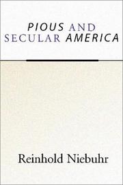 Cover of Pious and secular America by Reinhold Niebuhr
