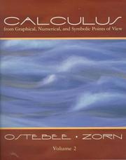 Cover of Calculus by Arnold Ostebee