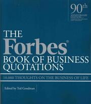 Cover of The Forbes Book of Business Quotations by Ted Goodman