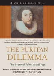 Cover of The Puritan dilemma by Edmund Sears Morgan