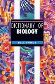 Front cover of Dictionary of Biology by Bill Indge