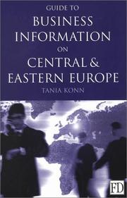 Front cover of Guide to business information on Central and Eastern Europe by Tania Konn