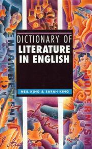 Front cover of Dictionary of literature in English by Neil King