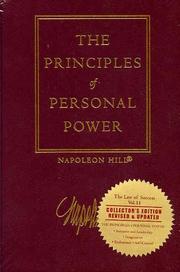 Front cover of The principles of personal power by Napoleon Hill