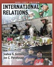 Front cover of International Relations, 2008-2009 by Joshua S. Goldstein