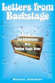 Cover of Letters from backstage by Michael Kostroff