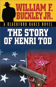 Front cover of The story of Henri Tod by William F. Buckley