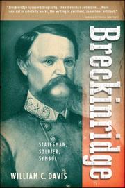 Cover of Breckinridge by William C. Davis