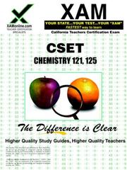 Front cover of CSET Chemistry 121, 125 by Sharon Wynne