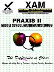 Front cover of Praxis II Middle School Mathematics 20069 by Sharon Wynne