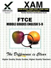 Front cover of FTCE Middle Grades English 5-9 by Sharon Wynne