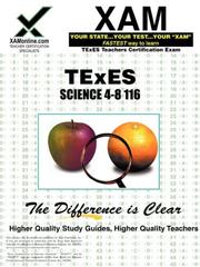 Front cover of TExES Science 4-8 116 by Sharon Wynne