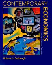 Cover of Contemporary economics by Robert Carbaugh