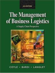 Front cover of The management of business logistics by John Joseph Coyle