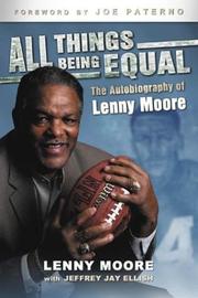 Cover of All things being equal by Lenny Moore