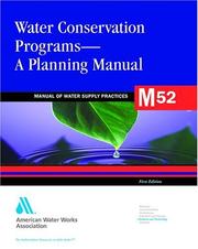 Front cover of Water conservation programs by American Water Works Association