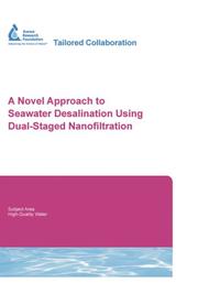 Front cover of A Novel Approach to Seawater Desalination Using Dual-Staged Nanofiltration (Subject Area: High-Quality Water) by Unknown