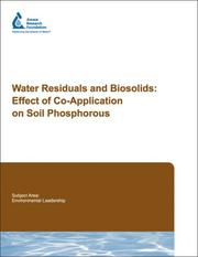 Front cover of Water Residuals and Biosolids: by Jim Ippolito