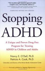 Cover of Stopping ADHD by Nancy O'Dell