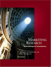Front cover of Marketing research by Gilbert A. Churchill