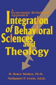 Front cover of Integration of Behavioral Sciences and Theology by H. Bruce Stokes