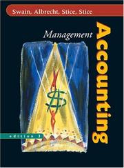 Cover of Management Accounting by Monte R. Swain