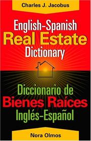 Front cover of English-Spanish real estate dictionary = by Nora Olmos