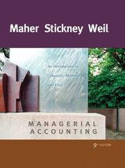 Cover of Managerial accounting by Michael Maher