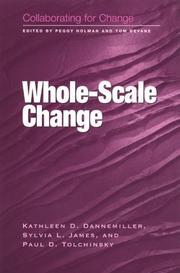 Front cover of Whole-scale change by Kathleen D. Dannemiller