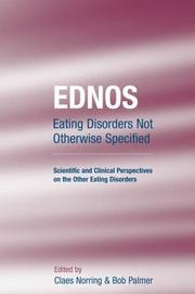 Front cover of EDNOS, eating disorders not otherwise specified by Claes Norring