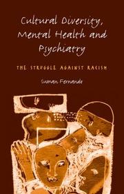 Cover of Cultural diversity, mental health and psychiatry by Suman Fernando