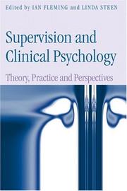 Front cover of Supervision and Clinical Psychology by Ian Fleming