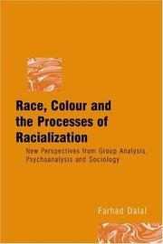 Front cover of Race, colour, and the processes of racialization by Farhad Dalal
