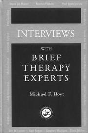 Cover of Interviews With Brief Therapy Experts by Michael F. Hoyt