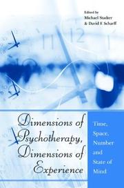 Front cover of Dimensions of psychotherapy, dimensions of experience by Michael Stadter