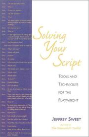 Cover of Solving your script by Jeffrey Sweet