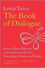 Front cover of The book of dialogue by Lewis Turco